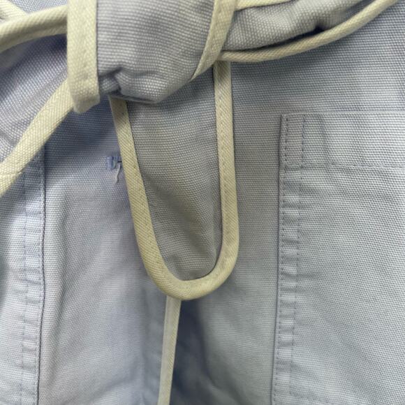 Arizona Jean Co Girls Large Trench Coat Jacket Light Purple Button Up Lined - Picture 7 of 14